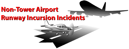 Non-Tower Airport Runway Incursion Incidents